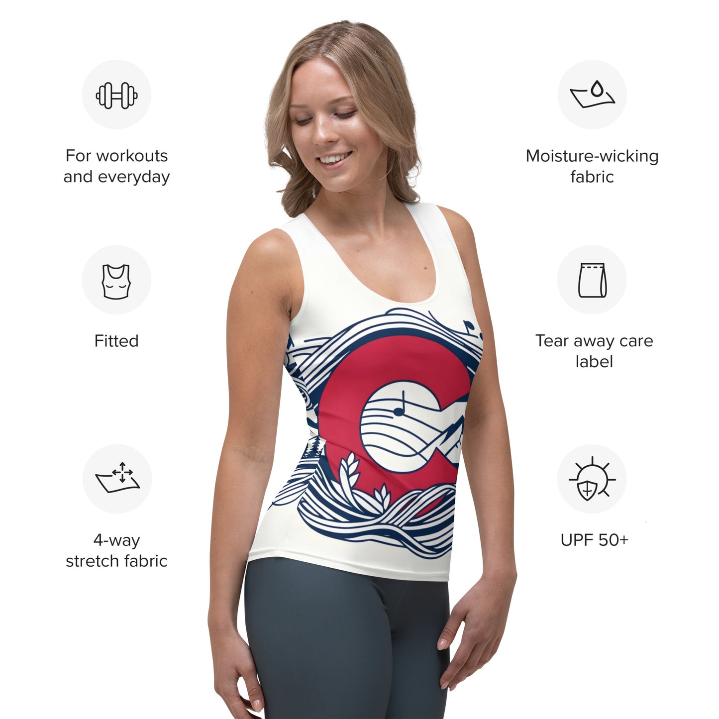 Sublimation Cut & Sew Tank Top Colorado 03