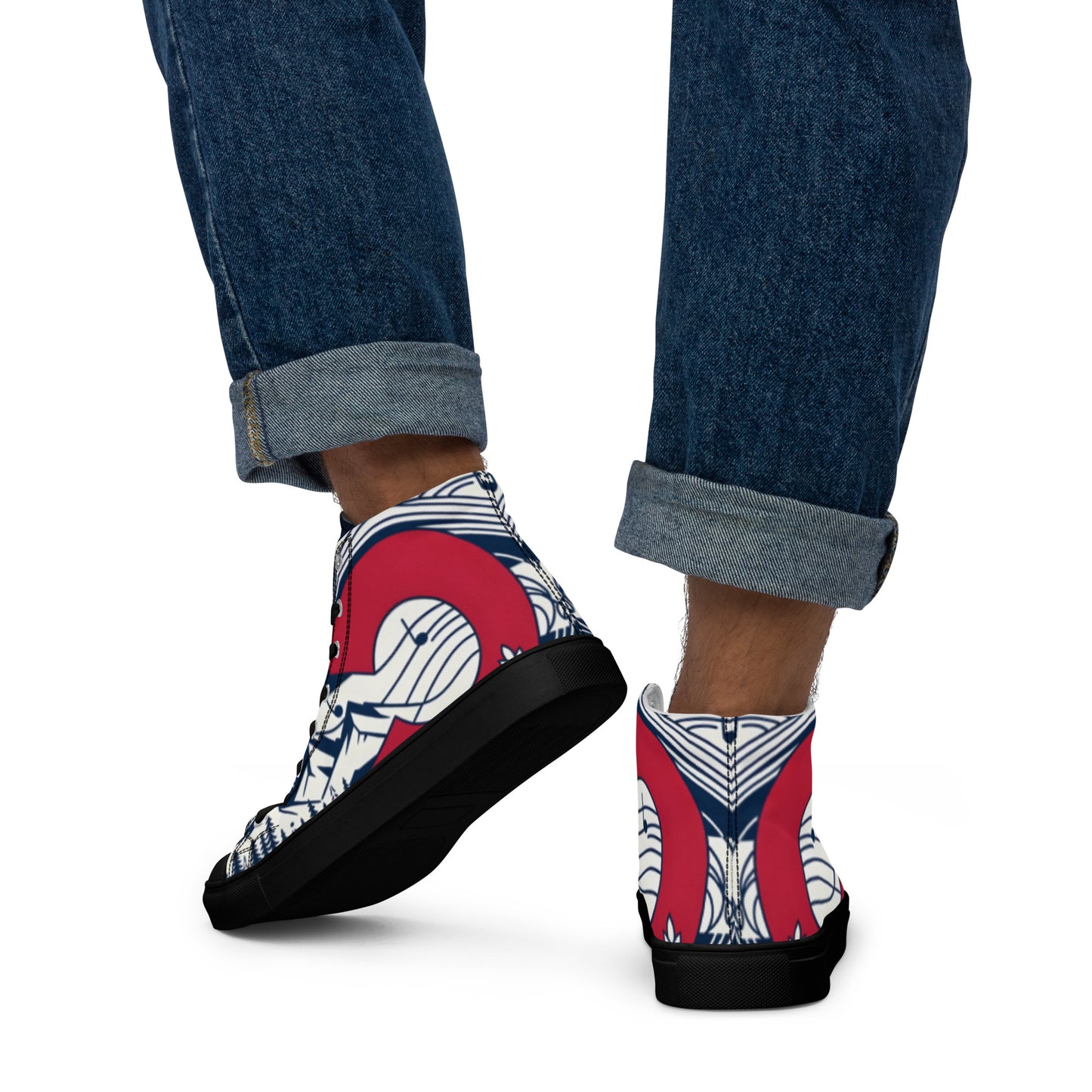 Men’s high top canvas shoes Colorado 03 black