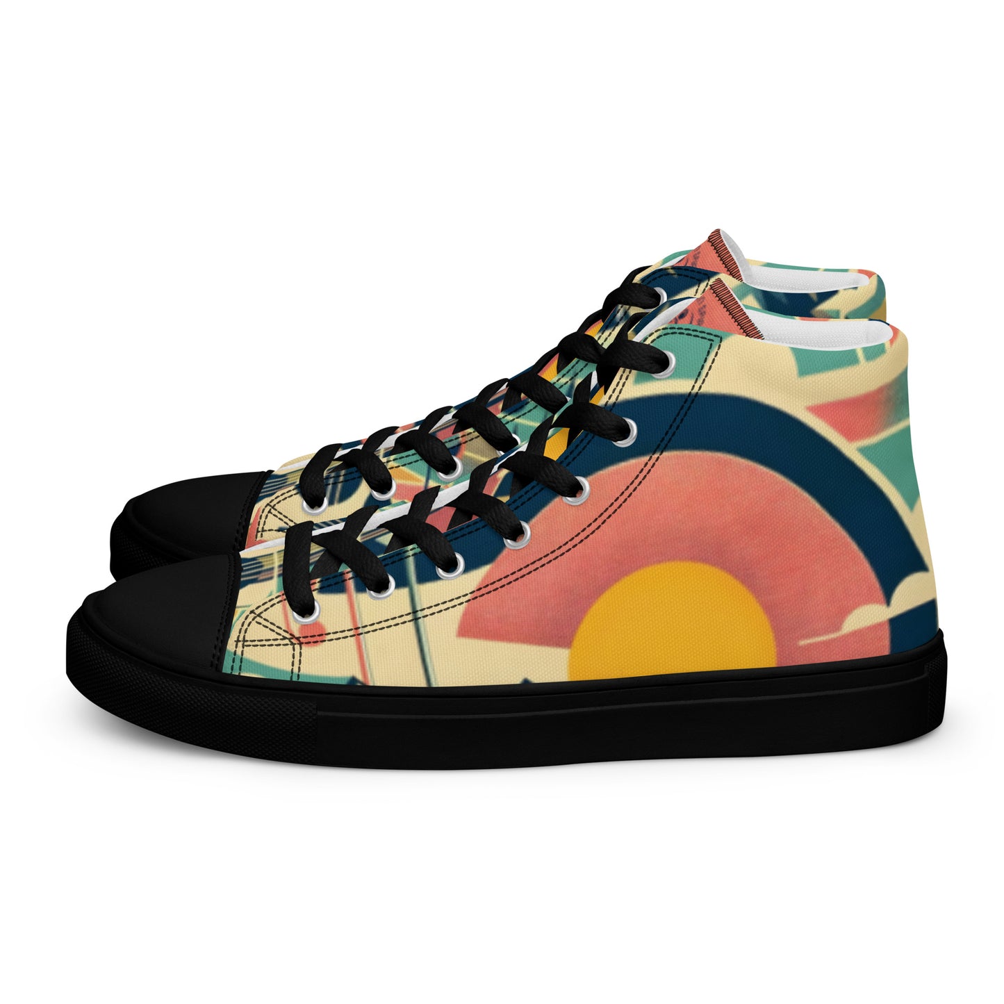 Men’s high top canvas shoes Colorado 01 black