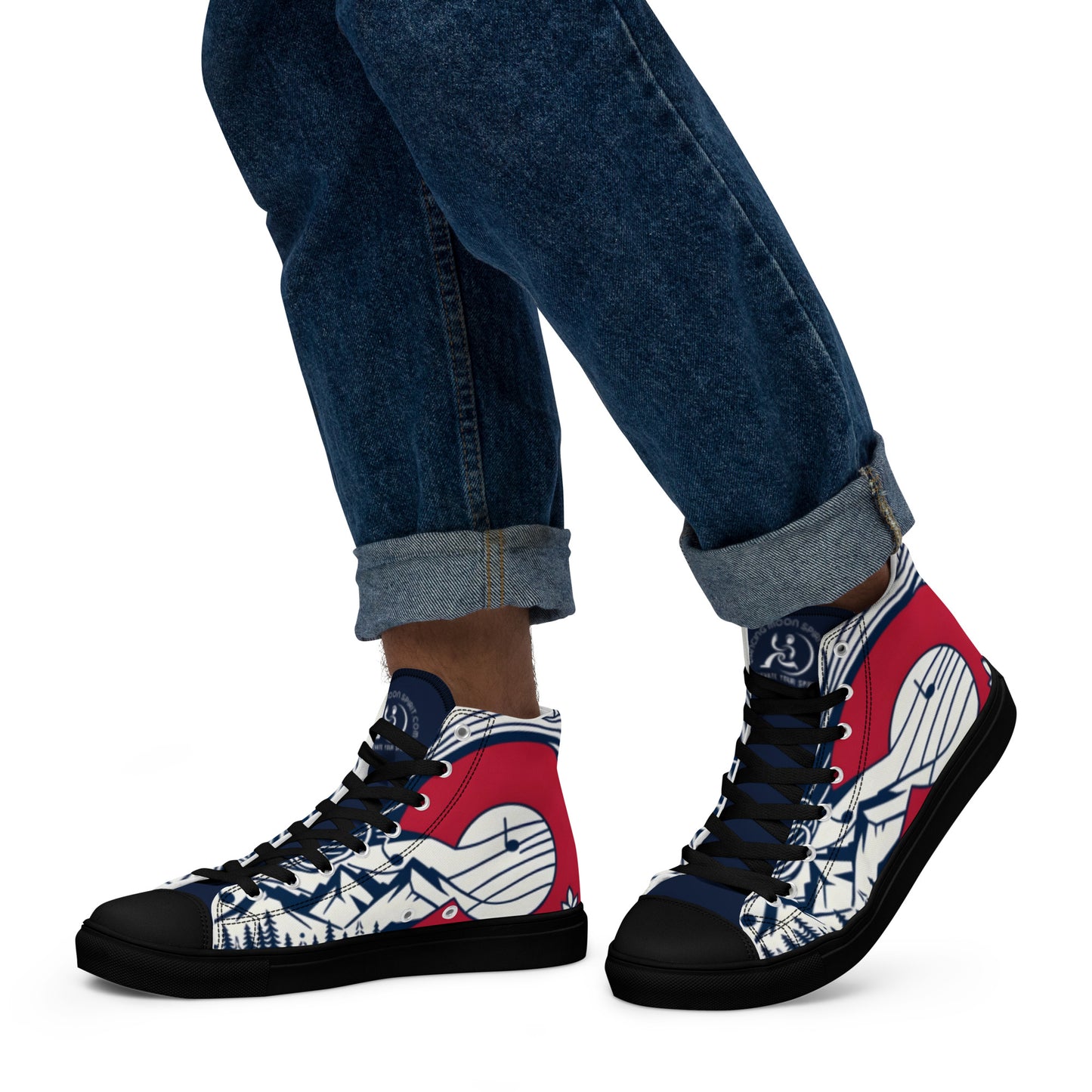 Men’s high top canvas shoes Colorado 03 black