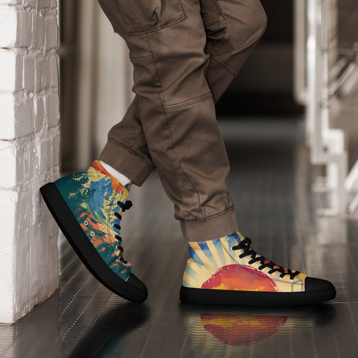 Men’s high top canvas shoes Col 02