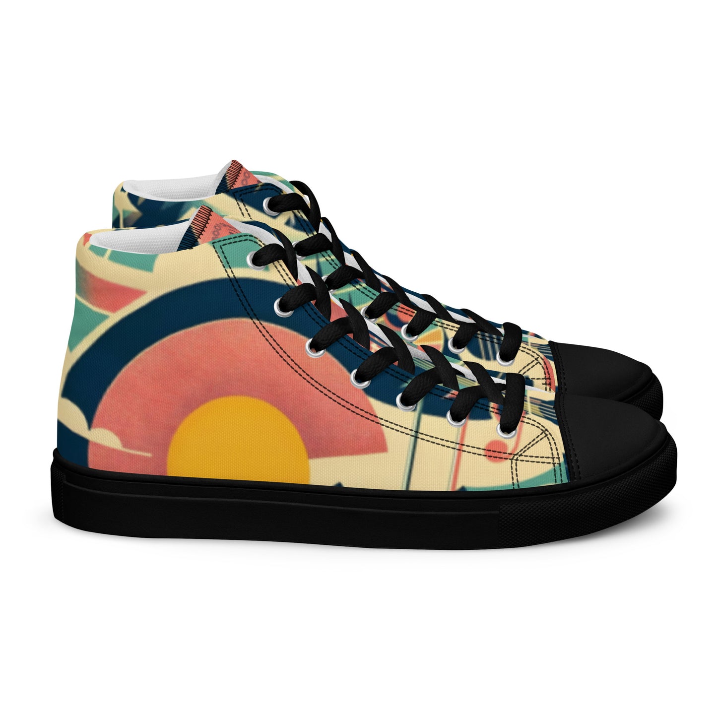 Men’s high top canvas shoes Colorado 01 black
