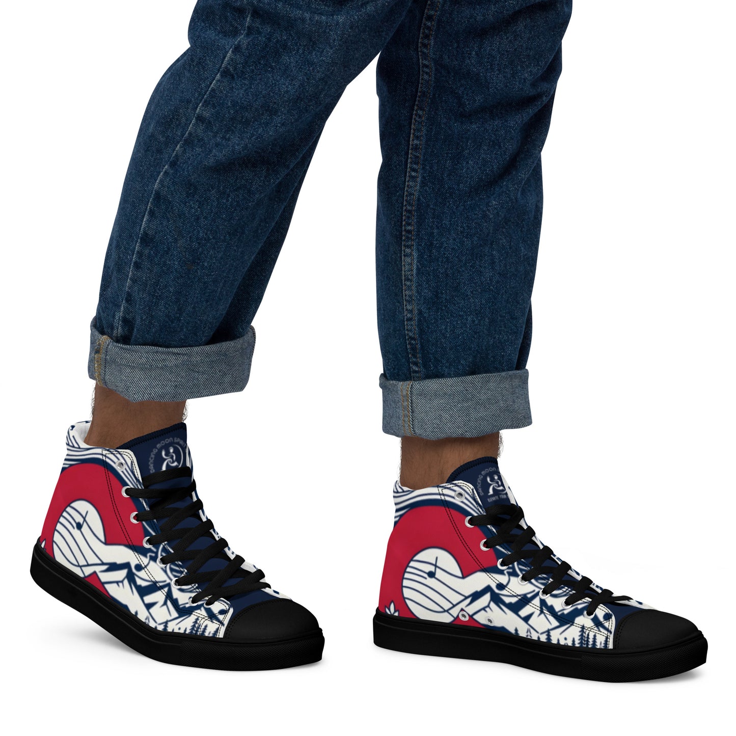 Men’s high top canvas shoes Colorado 03 black