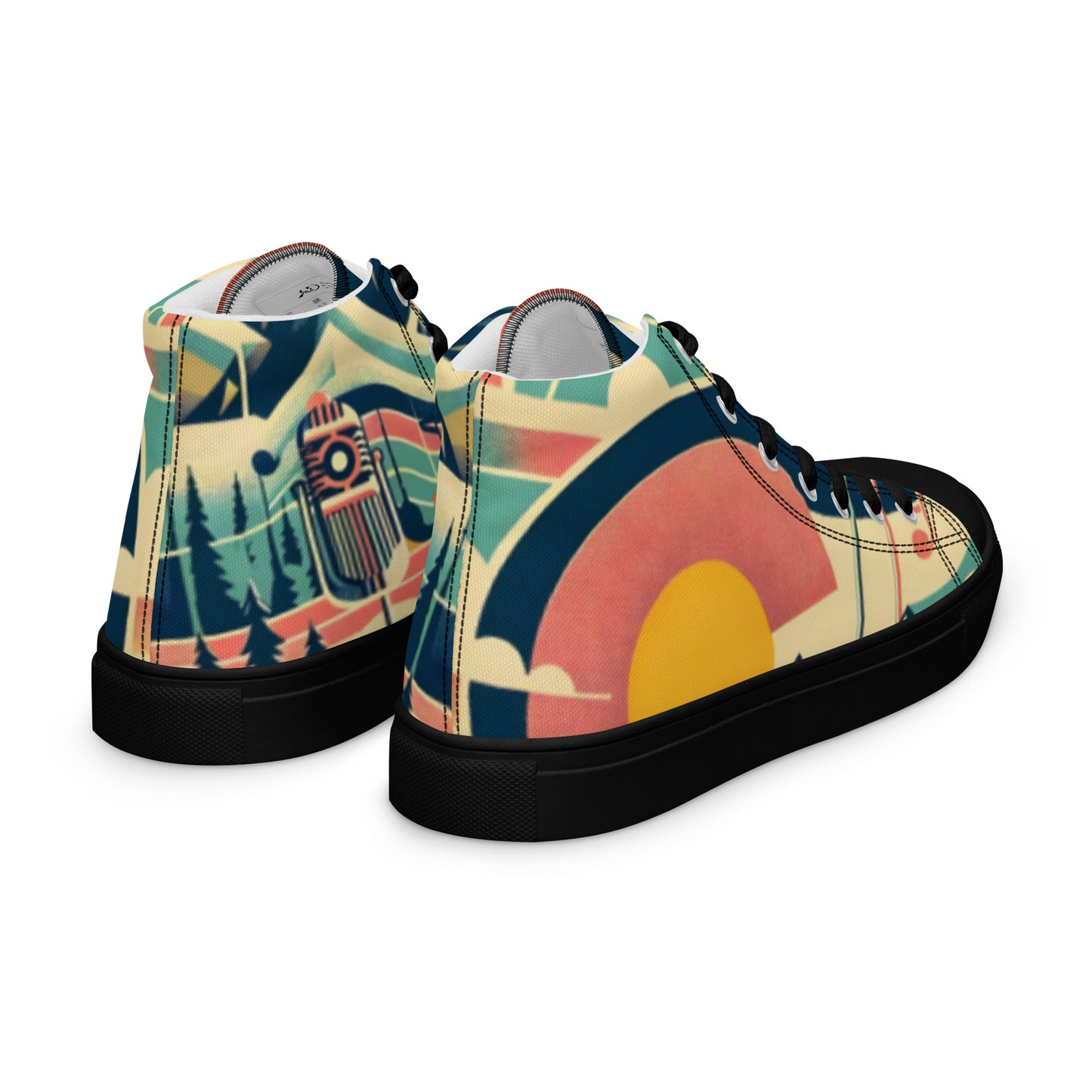 Men’s high top canvas shoes Colorado 01 black