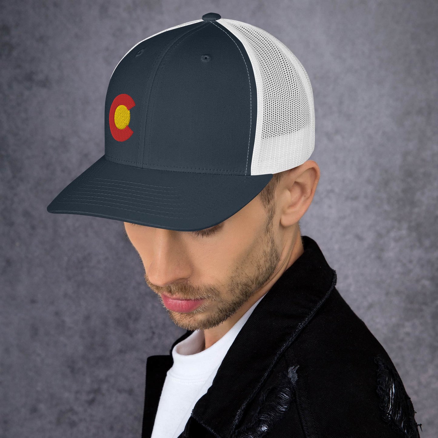 Trucker Cap Navy/white & White Colorado C