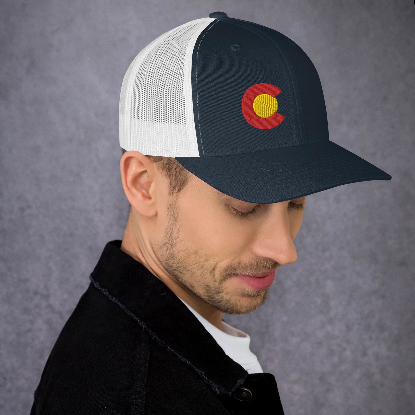Trucker Cap Navy/white & White Colorado C