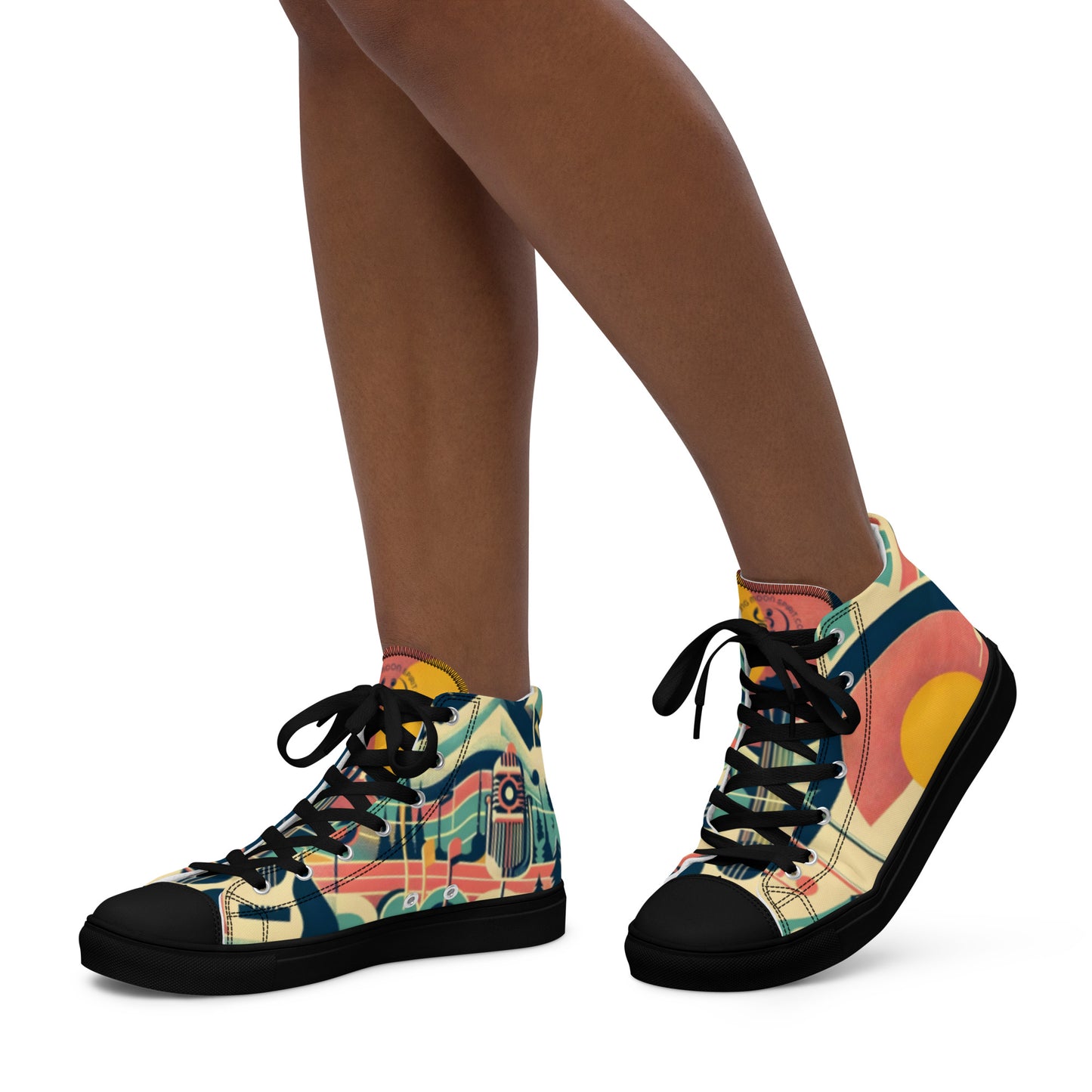 Women’s high top canvas shoes Colorado 01 black