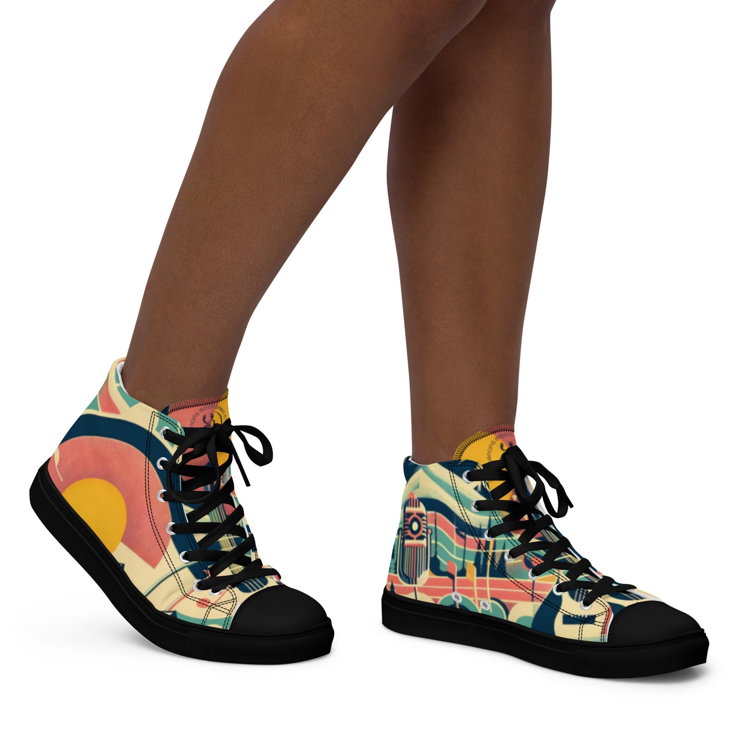 Women’s high top canvas shoes Colorado 01 black